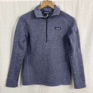 Patagonia Womens Better Sweater Purple 1/4 Zip Size S Gorpcore Camping Hiking